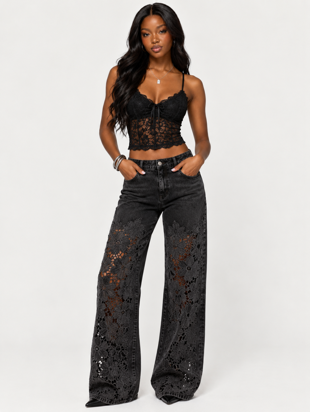 Love Me Lace Jeans 🌼