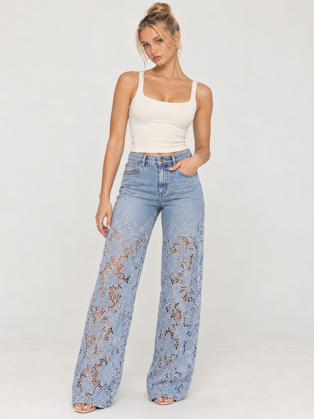 Love Me Lace Jeans 🌼