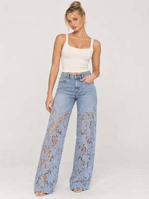 Love Me Lace Jeans 🌼