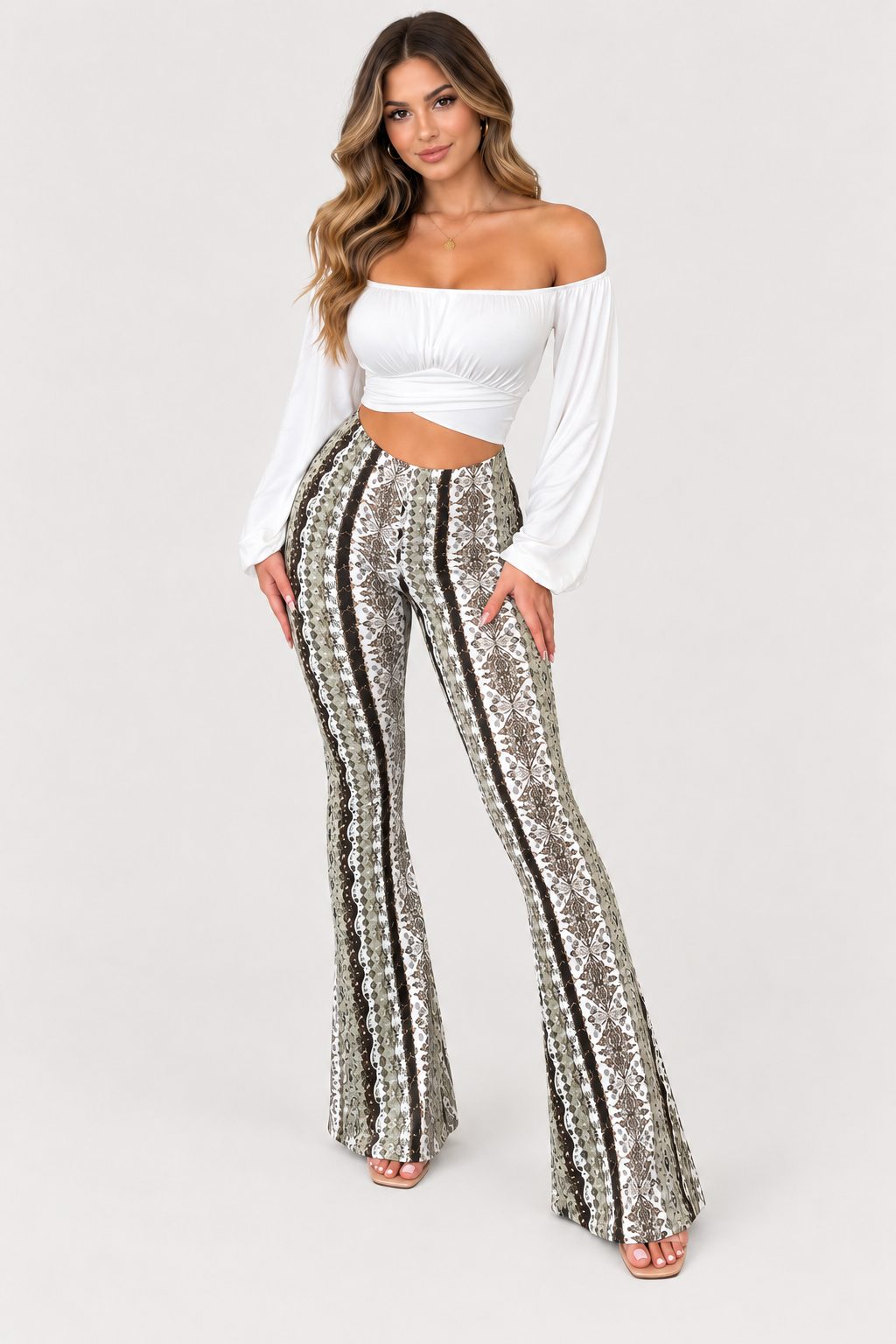 Bohemian Print Flare Pants 💘