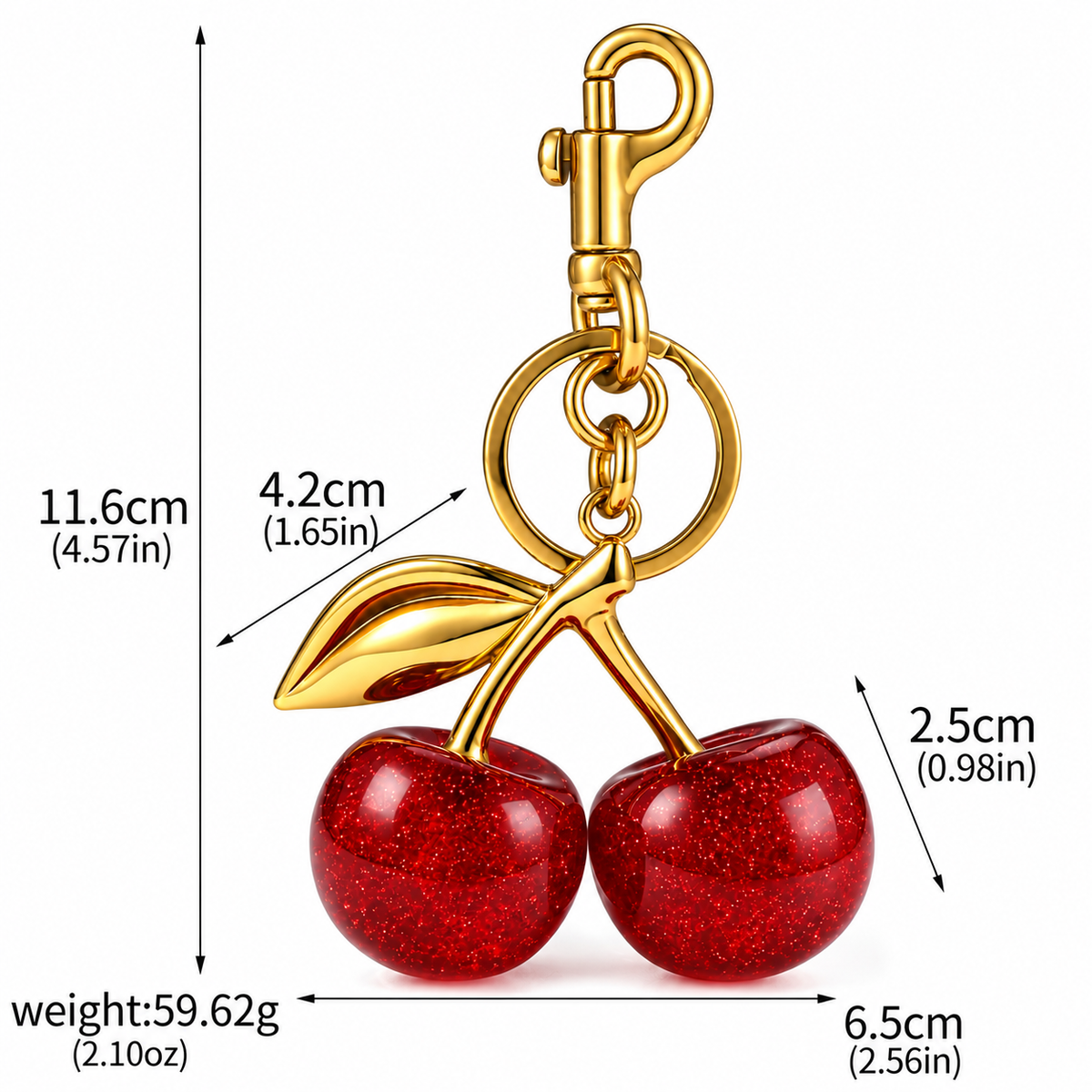 Cherry Baby Bag Charm 🍒